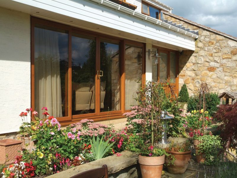 Timber patio doors in Bournemouth.