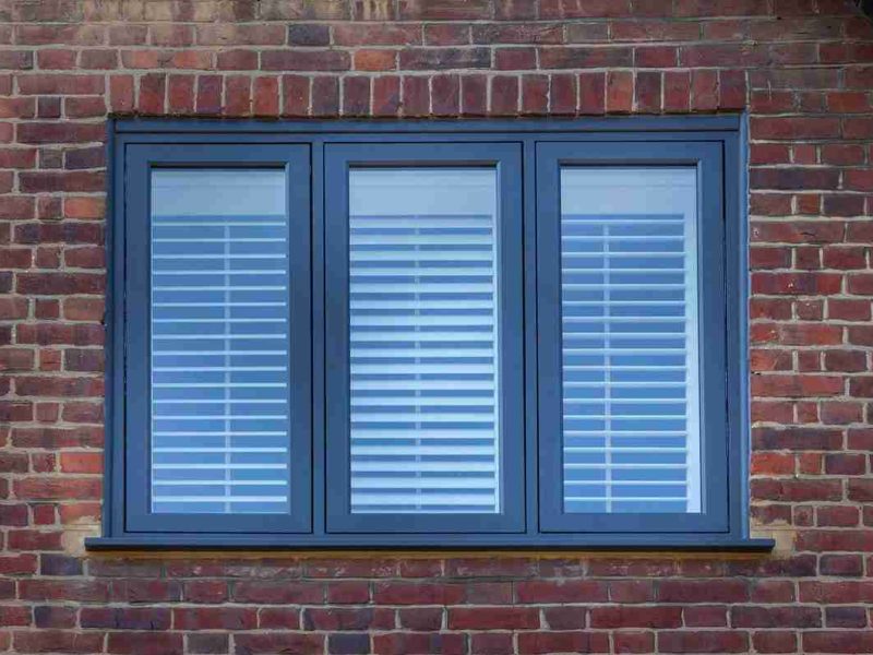 black flush sash windows dorset