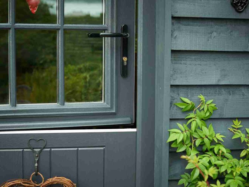 A stable door handle for a home in Dorset.