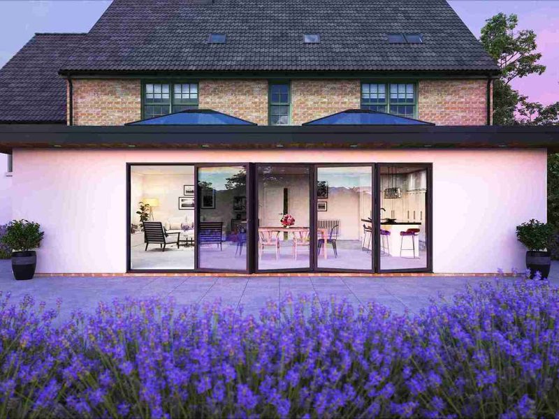 Aluminium Korniche bifold doors in Poole.