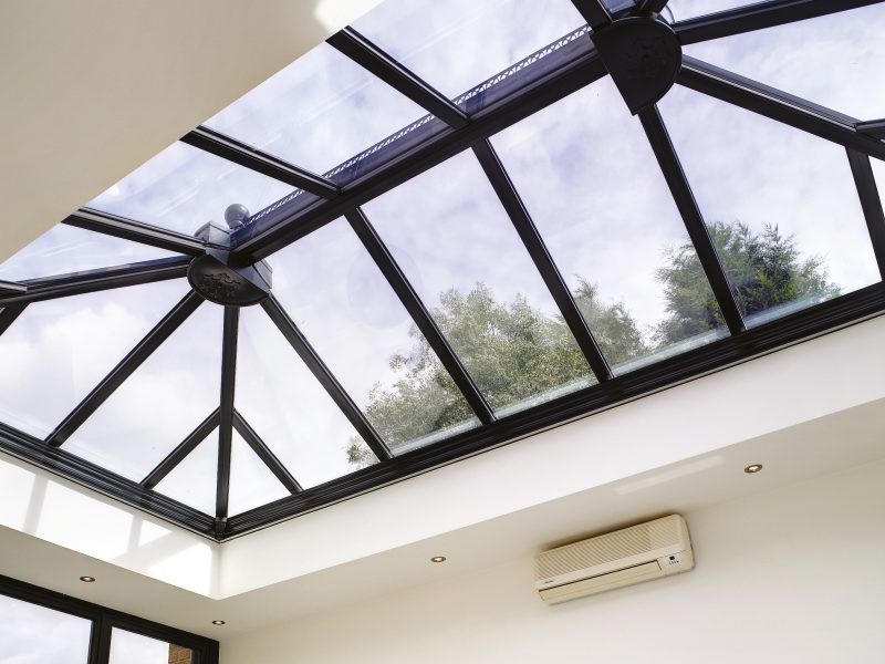 glass roof on orangery