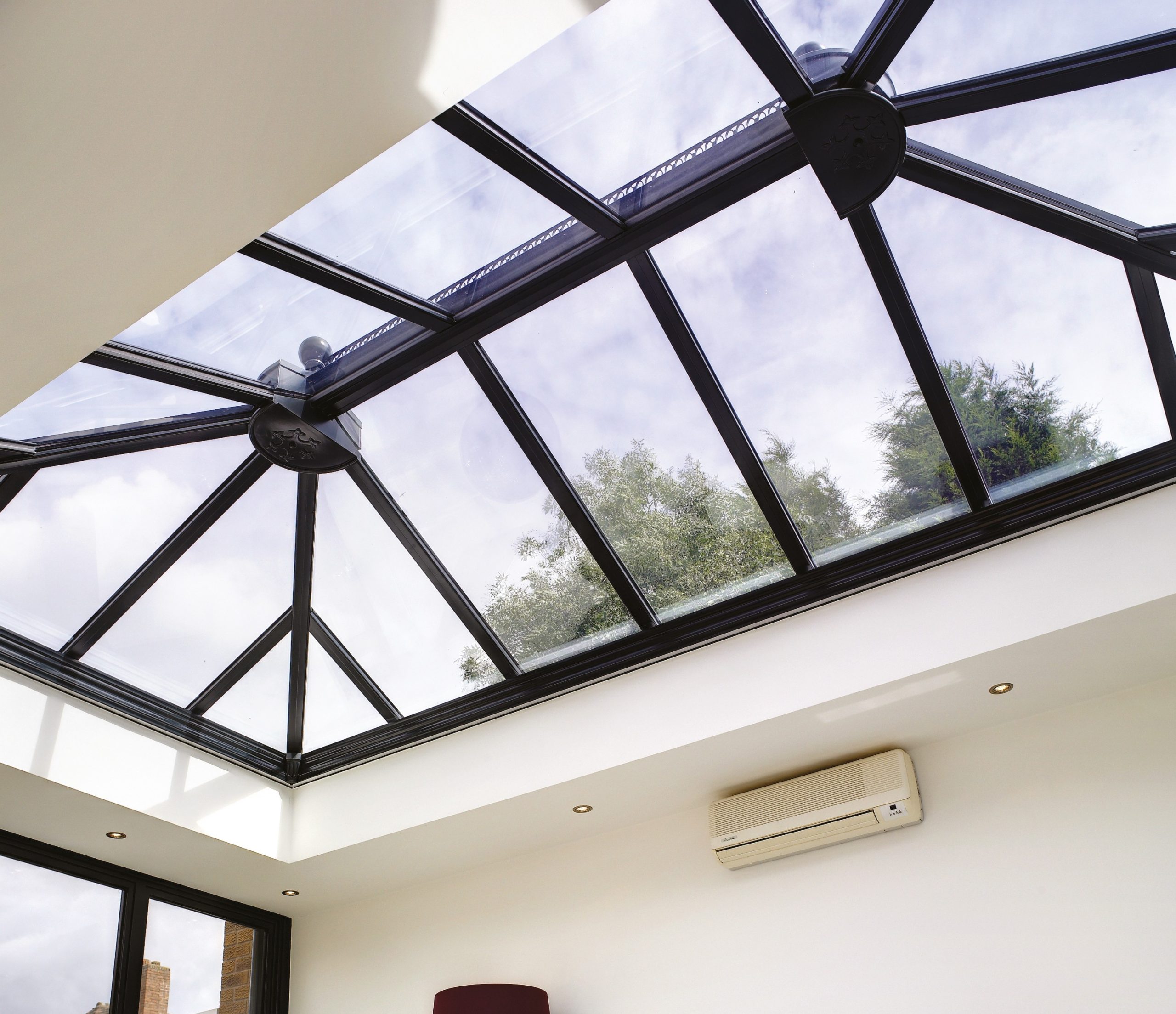 glass roof on orangery
