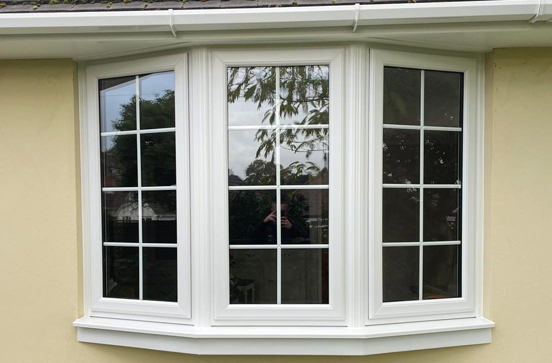 white upvc bay window wimborne
