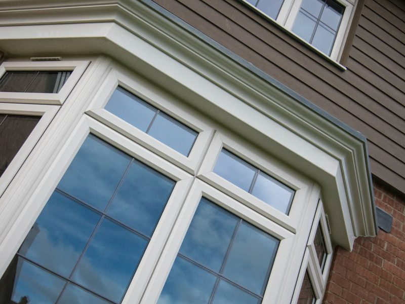 White uPVC bow and bay windows in Bournemouth.