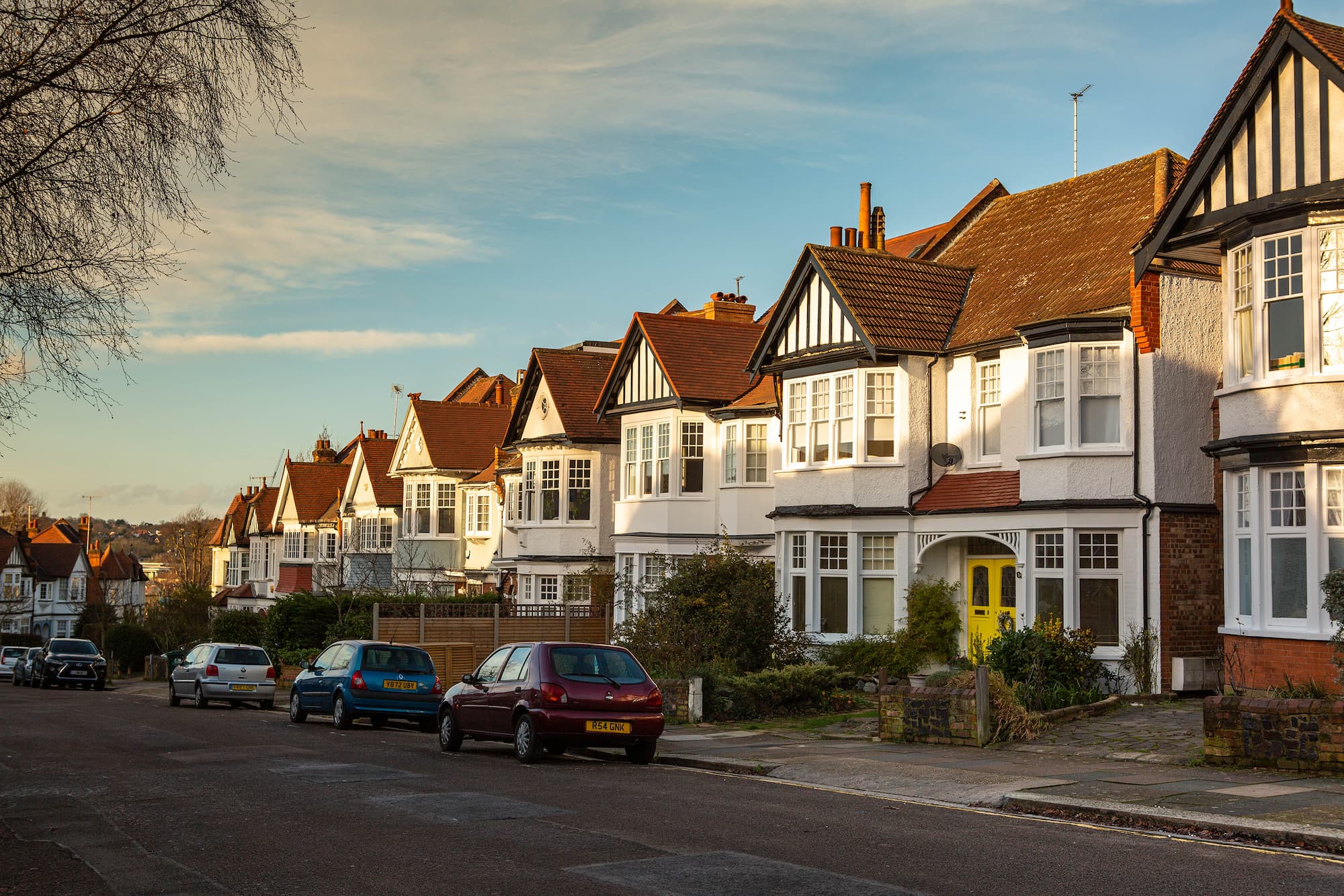 White bow and bay windows for a home in Bournemouth.